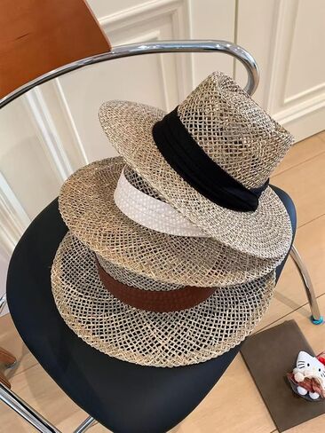 2026 New Hollow Out Straw Hat Women, Breathable Stylish Sun Hats for Sunmmer Beach Vacation Photo Essential. in Saudi Arabia