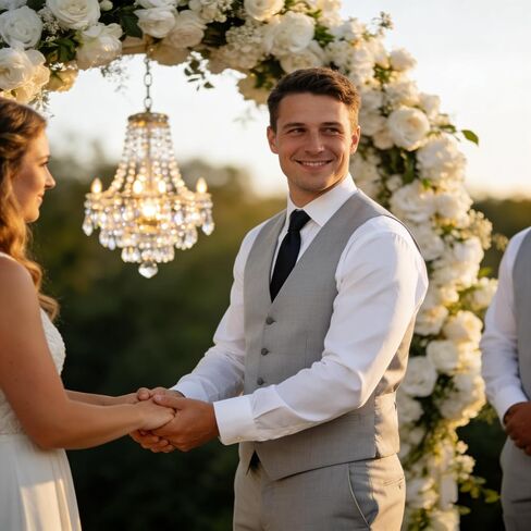 Men's Suits 2 Pieces Vest and Pants Set Slim Fit Suit for Mens Wedding Tuxedo Groom Dress Prom in Saudi Arabia