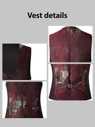 Mens Suits 3 Piece Graffiti Suit Single Breasted One Button Jackets Formal Dress Party Prom Tuxedo Suits Blazer Set in Kuwait