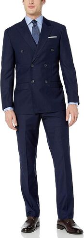Adam Baker Men's Modern Fit Double-Breasted 2-Piece (Jacket & Pants) Suit - Colors in Saudi Arabia