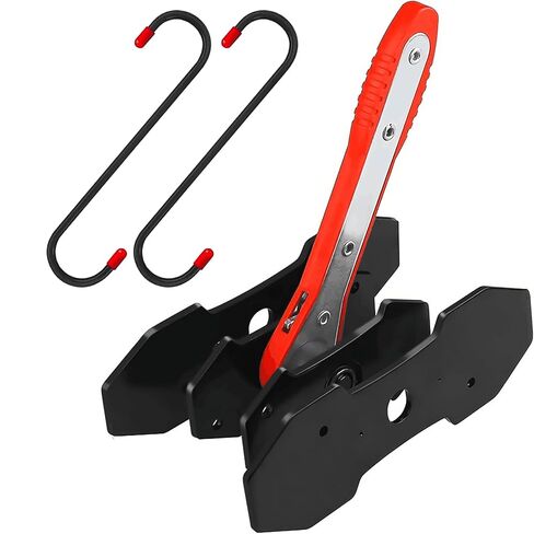 Brake Caliper Compression Tool, Brake Caliper Tool with 360 Degree Swing Ratchets, Caliper Piston Compressor Tool with 2PCS Steel Plates, Brake Caliper Press Tool with Brake Caliper Hooks, Red in Saudi Arabia