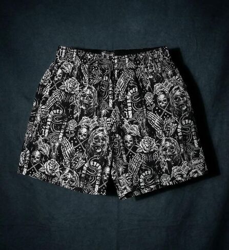 ملابس سباحة Sullen Creeping Death E-Waist Boardshortrs Tattoo Graphic Lifestyle Swimwear in Kuwait
