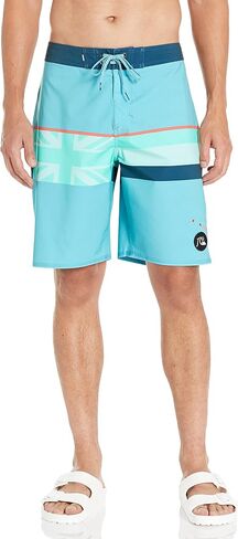 بدلة استحمام للرجال من Quiksilver Surfsilk Faded Stripe 20 Boardshort للسباحة in Kuwait
