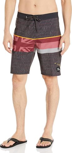 بدلة استحمام للرجال من Quiksilver Surfsilk Faded Stripe 20 Boardshort للسباحة in Kuwait