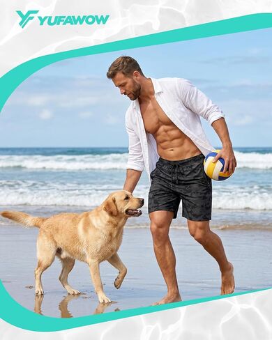 9 Inches Men Swim Trunks Hybrid Shorts with Compression Liner Quick Dry Breathable Zipper Pockets for Beach Pool Athletic in Saudi Arabia