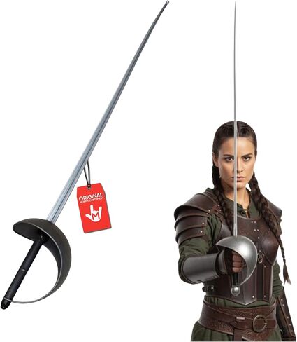 Nicky Bigs Novelties Morph Deluxe Plastic Fencing Foil Sword Cosplay Renaissance Musketeer Costume Accessory Prop in Kuwait