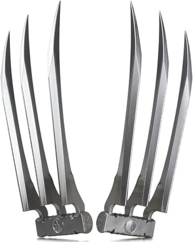 Wolf Claws, Anti-Break Wolve Claws with Plastic Handles for Adults, Wolf Claws for Halloween Cosplay Props, Set of 2, One Pair Silver in Saudi Arabia