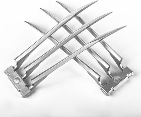 Wolf Claws, Anti-Break Wolve Claws with Plastic Handles for Adults, Wolf Claws for Halloween Cosplay Props, Set of 2, One Pair Silver in Saudi Arabia