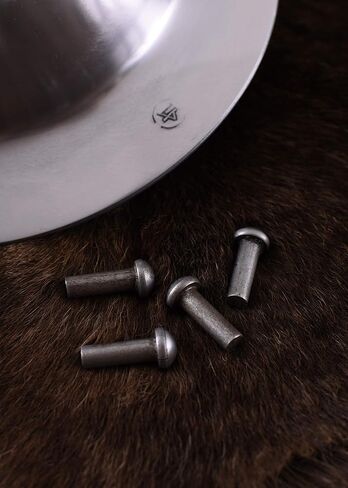 Ulfberth Shield Boss 14 Gauge (2 mm) Battle-Ready Viking Umbo with Rivets for DIY Shield Making, Medieval LARP & Reenactment in Saudi Arabia