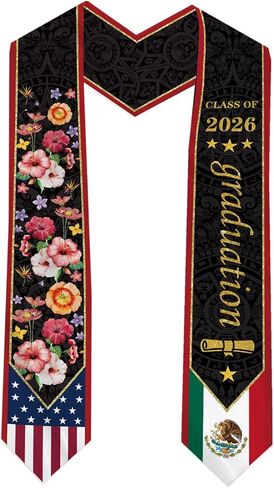 Mexico International Student 2026 Graduation Stole Sash Graduation Stole Mexican American Sash in Kuwait