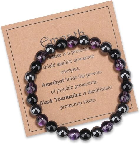 MAIBAOTA Healing Crystal Bracelet for Women Empath Protection & Safe Travel & Anxiety Relief Bracelet - New Beginnings Lucky Charms for Travel/New Job/Next Chapter in Saudi Arabia