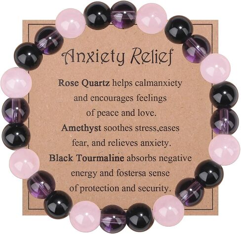 MAIBAOTA Healing Crystal Bracelet for Women Empath Protection & Safe Travel & Anxiety Relief Bracelet - New Beginnings Lucky Charms for Travel/New Job/Next Chapter in Saudi Arabia