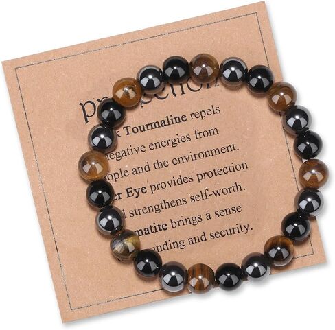 MAIBAOTA Healing Crystal Bracelet for Women Empath Protection & Safe Travel & Anxiety Relief Bracelet - New Beginnings Lucky Charms for Travel/New Job/Next Chapter in Saudi Arabia