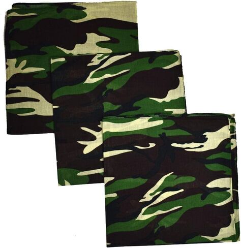 NYFASHION101 Multipack Unisex Double Sided Multipurpose Cotton Bandana Headband Head Wrap Scarf in Kuwait