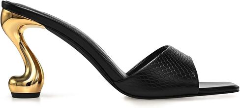 JW PEI Women's Hannah Snakeskin Heel Mules in Kuwait