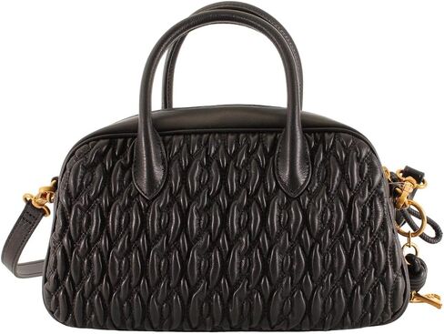Liu Jo Betulla Nero Bowling Bag – Black Structured Handbag with Pendant (28 × 16 × 8.5 cm) in Saudi Arabia