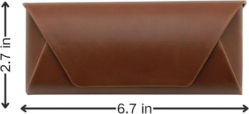 Sunglasses Travel Case 3 slots - Eyeglasses Holder Box Recycled PU Leather Glasses Storage and Display in Saudi Arabia