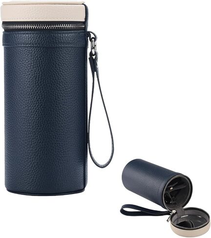 Sunglasses Travel Case 3 slots - Eyeglasses Holder Box Recycled PU Leather Glasses Storage and Display in Saudi Arabia