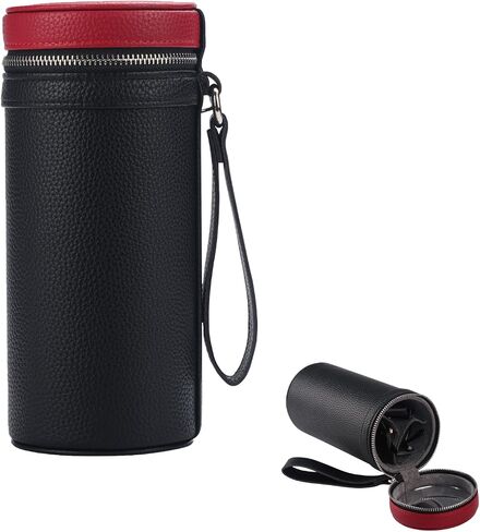 Sunglasses Travel Case 3 slots - Eyeglasses Holder Box Recycled PU Leather Glasses Storage and Display in Saudi Arabia