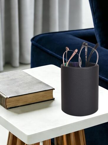 Baitaihem PU Leather Eyeglass Holder Stand Glasses Case Sturdy Designed for Desk & Nightstand 2 Pack in Saudi Arabia