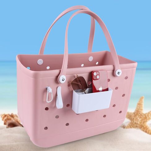 Organizer and Hook Set Charms for Bogg Bag, Insert Holder Accessories for Key Sunglasses Phone, Compatible with Most Beach Tote Bag in Saudi Arabia