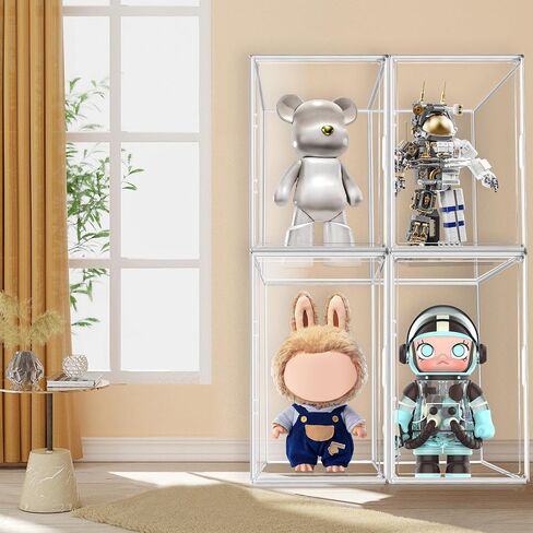 23.6'' Tall Handbag Organizer Giant Acrylic Display Case with Divider,13.8'' x 12.2'' x 23.6'' Clear Display Cases for Collectibles Figures Doll, Dustproof Big Showcase for Long Boot, Tall Model in Saudi Arabia
