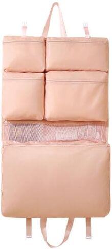 Hanging Toiletry Bag for Women,Collapsible Travel organizer bag for underwear, toiletries, and cosmetics (pink) in Saudi Arabia