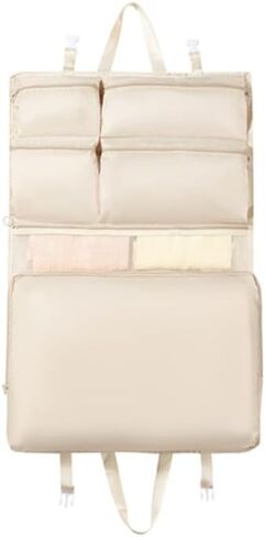 Hanging Toiletry Bag for Women,Collapsible Travel organizer bag for underwear, toiletries, and cosmetics (pink) in Saudi Arabia