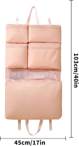 Hanging Toiletry Bag for Women,Collapsible Travel organizer bag for underwear, toiletries, and cosmetics (pink) in Saudi Arabia
