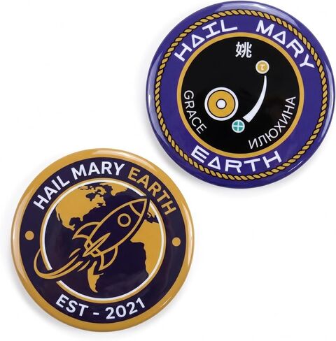 AICase لمشروع Hail Mary Merch، زر دائري مستوحى، لأزرار الأفلام، هدايا، قميص، تي شيرت، سترة، تي شيرت، إكسسوارات، بضائع رقعة للمعجبين، النساء والرجال، عيد ميلاد الأم in Kuwait
