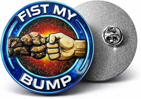 Fist My Bump Enamel Pins for Backpacks, Jackets, Bags Pinback Brooches for Women Men, High Quality Backpack Accessories, 3D Relief Alien Badge Pin, Sci Fi Friendship Brooch in Saudi Arabia