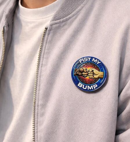 Fist My Bump Enamel Pins for Backpacks, Jackets, Bags Pinback Brooches for Women Men, High Quality Backpack Accessories, 3D Relief Alien Badge Pin, Sci Fi Friendship Brooch in Saudi Arabia