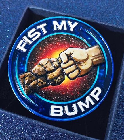 Fist My Bump Enamel Pins for Backpacks, Jackets, Bags Pinback Brooches for Women Men, High Quality Backpack Accessories, 3D Relief Alien Badge Pin, Sci Fi Friendship Brooch in Saudi Arabia