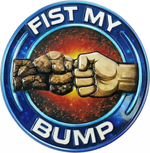 Fist My Bump Enamel Pins for Backpacks, Jackets, Bags Pinback Brooches for Women Men, High Quality Backpack Accessories, 3D Relief Alien Badge Pin, Sci Fi Friendship Brooch in Saudi Arabia