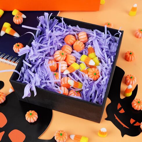 100 Pcs Fake Candy Corn Pumpkin Halloween Resin Charms Fall Resin Mini Pumpkin for Halloween Fall Thanksgiving Handmake Party Decor Supplies in Saudi Arabia