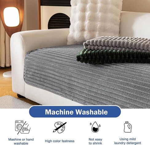 أغطية أريكة MYSKY HOME للأريكة المقطعية، غطاء أريكة على شكل حرف L، أغطية أريكة مقاومة للماء بنسبة 100% للكلاب، غطاء أريكة مقسم، غطاء أريكة غير قابل للانزلاق مكون من قطعتين، رمادي داكن، 35 بوصة × 63 بوصة + 35 بوصة × 63 بوصة in Kuwait