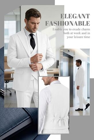 Mens Suit 3 Piece Double Breasted Suit Men Formal Business Tuxedos Blazer Vest Pants Set for Wedding Party Dinner in Saudi Arabia