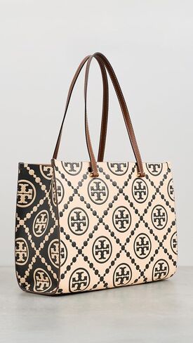 حقيبة Tory Burch النسائية ذات الحروف T Monogram المنقوشة بلون مغاير in Kuwait
