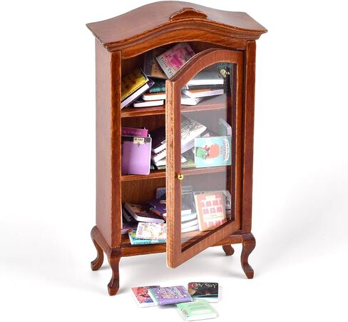 Anxiety Bookshelf, Miniature Bookcase, Stress Bookshelf Mini with 100+ Unique Miniature Books, Mini Brands Books Bookshelf, Gift for Book Lovers in Saudi Arabia