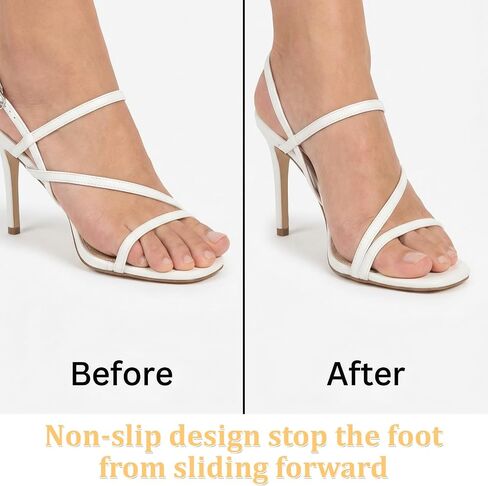 2 Pairs Ball of Foot Cushions for Women Soft Gel Metatarsal Pads Anti-Slip Forefoot Inserts Invisible Sandals High Heel Comfort Pads All Day Comfort (Clear) in Kuwait
