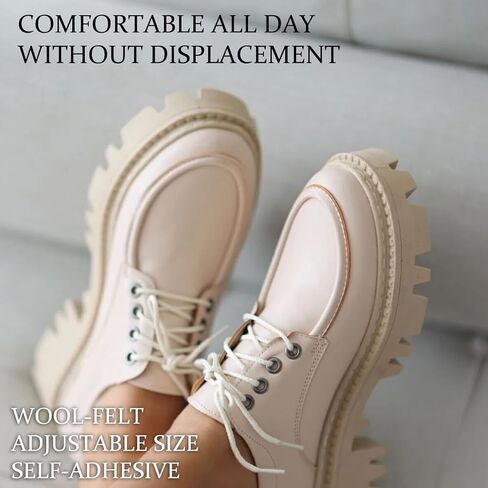10 Pairs Tongue Pads for Shoes, Shoe Tongue Pads, Felt and Foam Cushion Inserts with Heel Grips, Prevent Slippage in Oversized Dress Shoes and Boots, Enhance Comfort in Various Shoe Types in Kuwait
