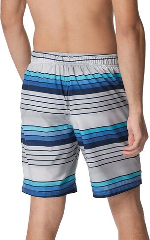 Speedo Men's Swim Trunk Knee Length Boardshort Bondi Striped in Kuwait