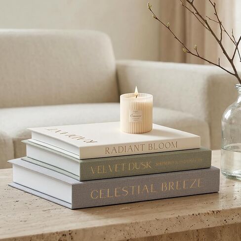 Decorative Books for Home Decor, Set of 3 Linen Faux Book Boxes with Hidden Storage for Coffee Table, Bookshelf, Mantel, Entryway Decor, Photo Storage and Keepsake Box in Saudi Arabia