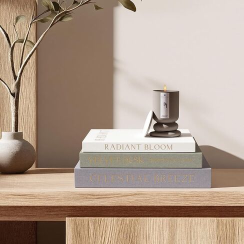 Decorative Books for Home Decor, Set of 3 Linen Faux Book Boxes with Hidden Storage for Coffee Table, Bookshelf, Mantel, Entryway Decor, Photo Storage and Keepsake Box in Saudi Arabia
