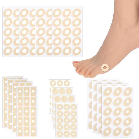 240Pcs Corn Cushions for Toes, Soft Latex Foam Corn Pads for Toes, Self-Adhesive Corns Remover Pads for Relief Pain From Calluses, Corns, Blisters, Heel Frictions(Small Oval) in Kuwait