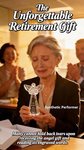 Engraved Crystal Angel Retirement Gift for Women - Inspirational Keepsake，6 Inch Retirement Keepsake for Coworker Colleague Friend Teacher Nurse (Never Underestimate The Difference You Made) in Saudi Arabia