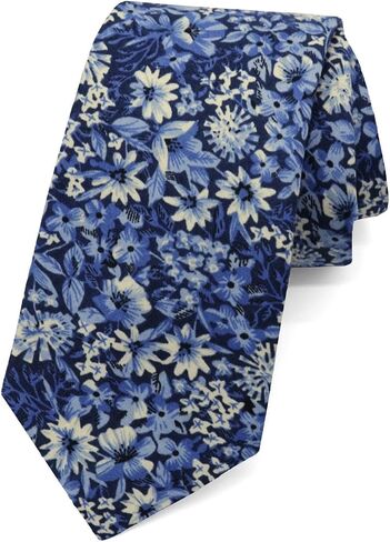 Cotton Skinny Floral Ties for Men, 2.5'' Wildflower Neckties for Men Patterned Mens Ties for Wedding Celebration in Kuwait