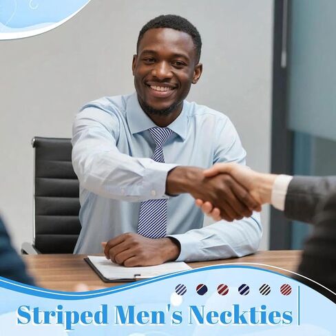 Zipper Striped Ties for Men, Pre-tied Mens Ties Adjustable 3.2'' Men's Neckties for Wedding Business Gathering School in Saudi Arabia