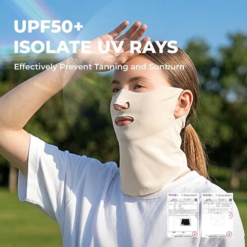 ROCKBROS Neck Gaiter for Men and Women, UPF 50+ Breathable Face Mask,Cooling Neck Scarf for Outdoor, Fishing, Cycling in Kuwait