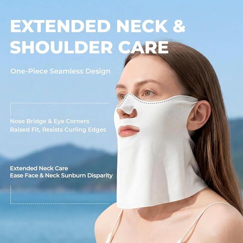 ROCKBROS Neck Gaiter for Men and Women, UPF 50+ Breathable Face Mask,Cooling Neck Scarf for Outdoor, Fishing, Cycling in Kuwait